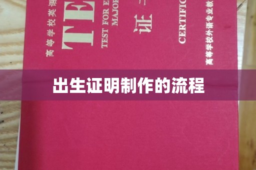 沙鹿出生证明制作的流程