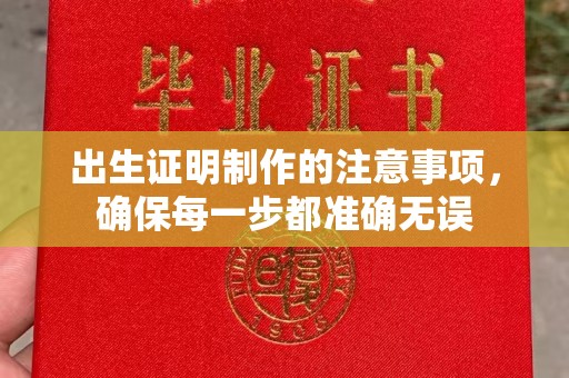 沙鹿出生证明制作的注意事项，确保每一步都准确无误