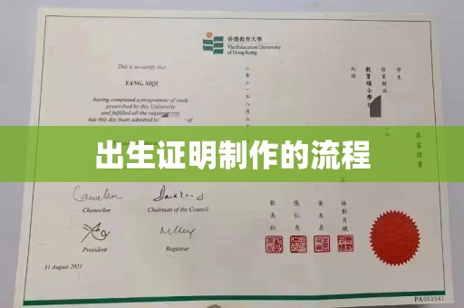 沙鹿出生证明制作的流程